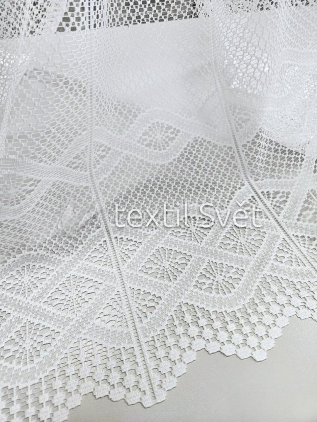 záclona pletená proplétaná vlnka - Výška [cm]: 110