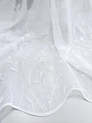 záclona tkaná kytičky sable