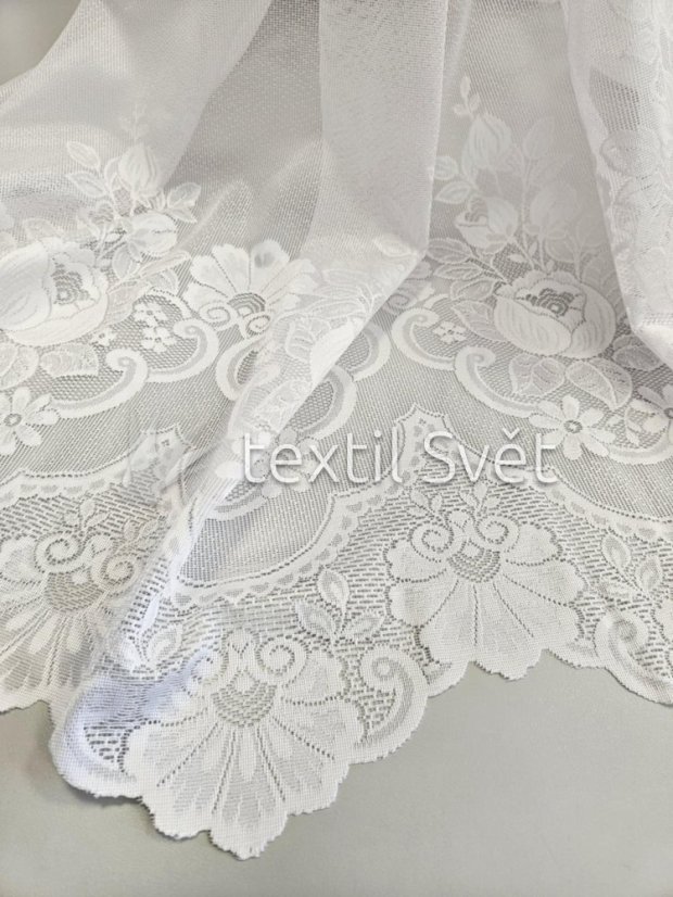 záclona pletená růžička N - Výška [cm]: 180