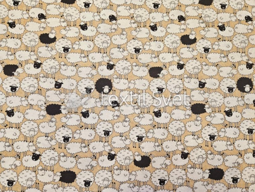 povlak na polštář bavlna, směsové - povlaky na polštářky  směsové, bavlna: ovečky