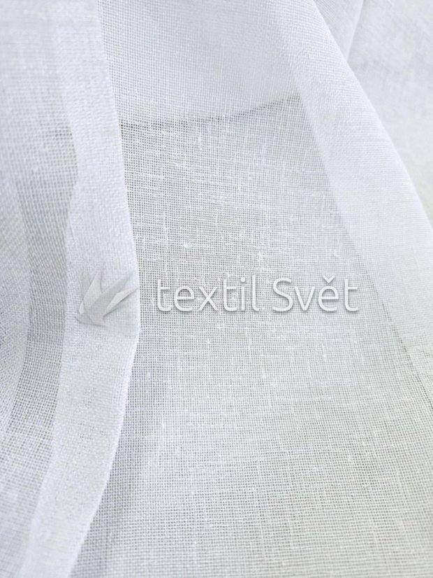 záclona tkaná režný vzhled - záclona tkaná režný vzhled: bílá