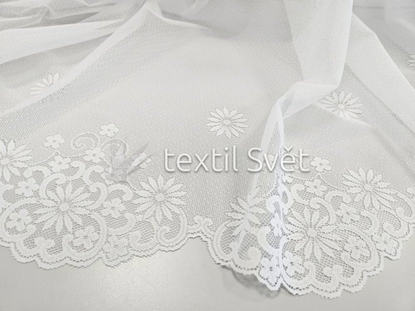 záclona pletená kytičky -sluníčka - Výška [cm]: 250