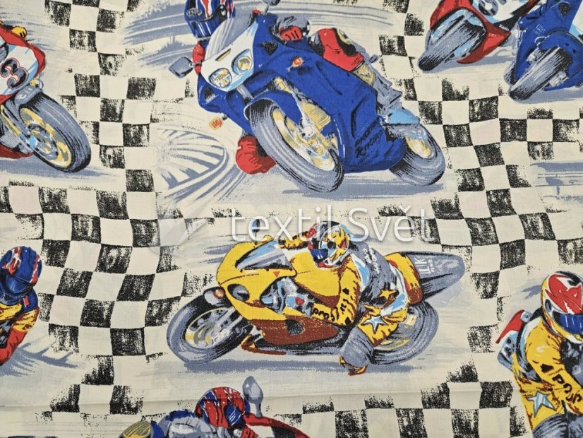 slevy plátna - slevy plátna: motorky race