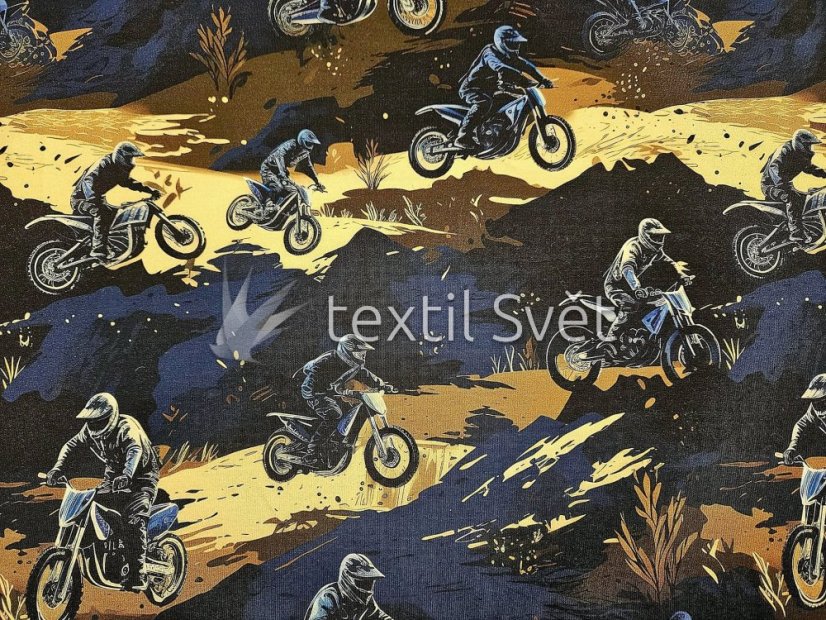 Teplákovina motiv COOL - Teplákovina vzor COOL: MOTOCROSS