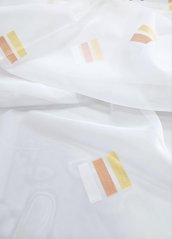 záclona oranžovožluté proužky 300 cm