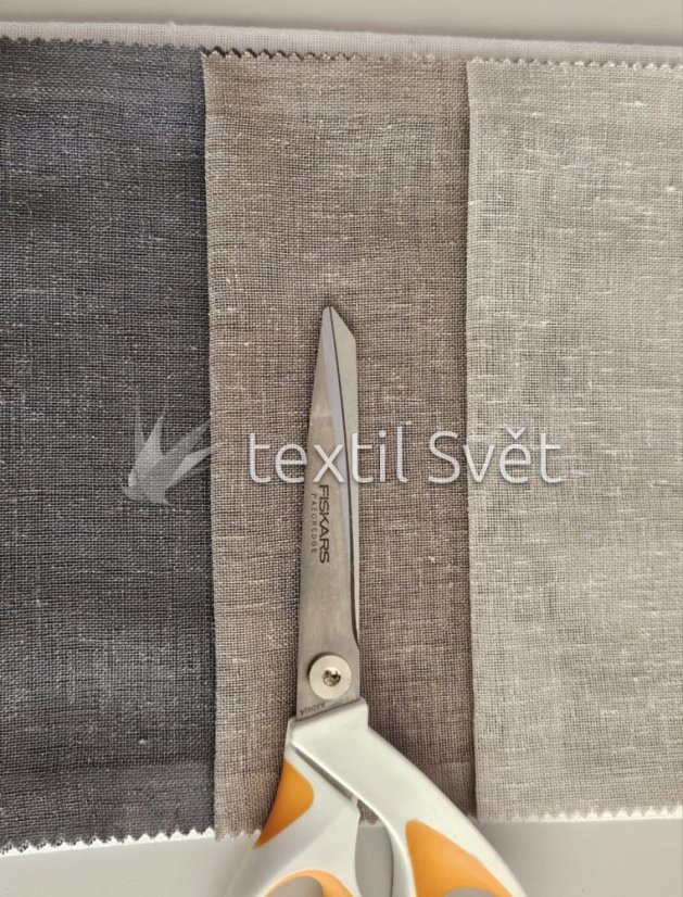 záclona tkaná režný vzhled - záclona tkaná režný vzhled: zemitá hnědá