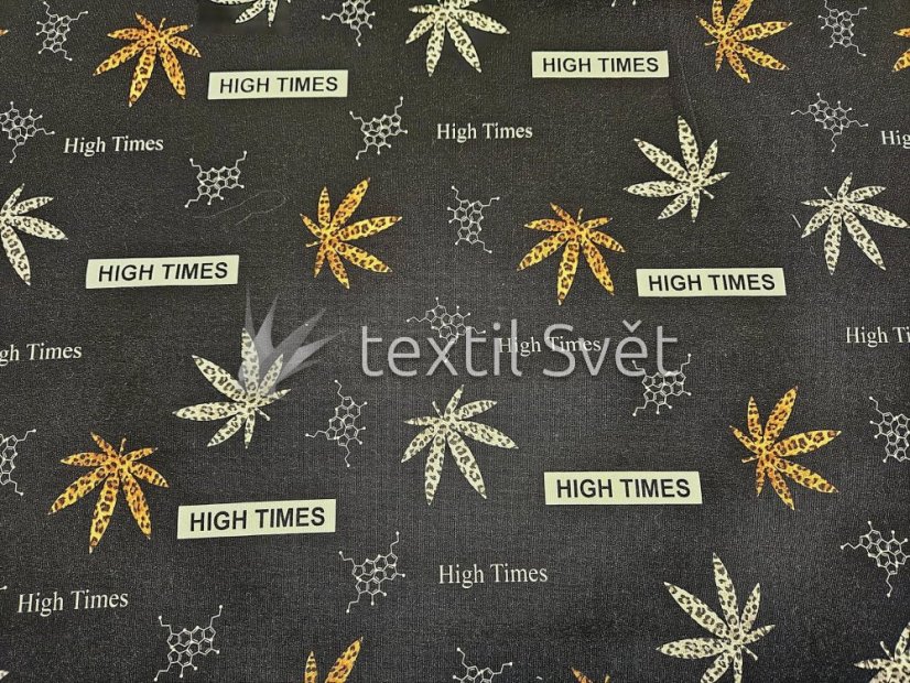 Teplákovina motiv COOL - Teplákovina vzor COOL: HIGHT TIMES