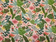 tričkoviny kytičky, listečky