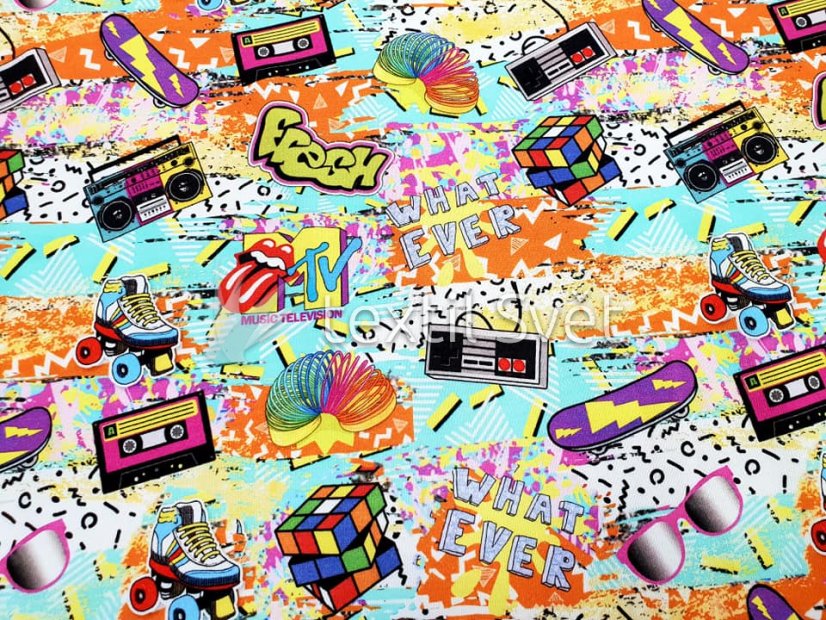 Teplákovina motiv COOL - Teplákovina vzor COOL: STREET