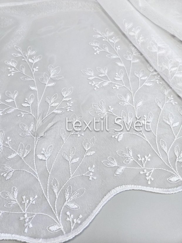 záclona tkaná kvítečky akce - Výška [cm]: 180