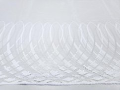 záclona pletená smyčky olůvko