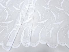 záclona pletená lístky, bordura, moderna