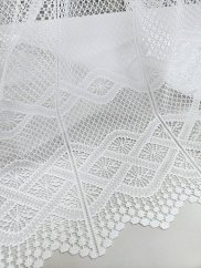 záclona pletená proplétaná vlnka