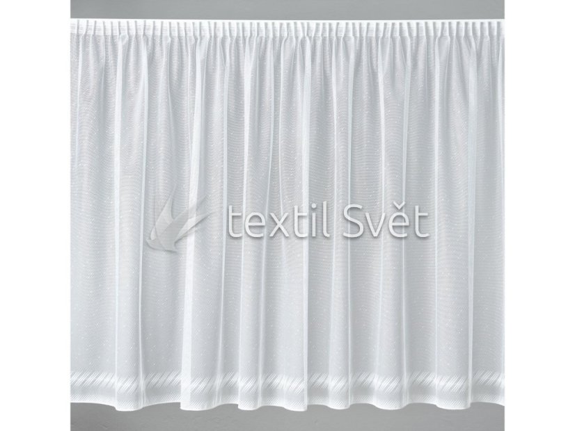 záclona pletená lem olůvko