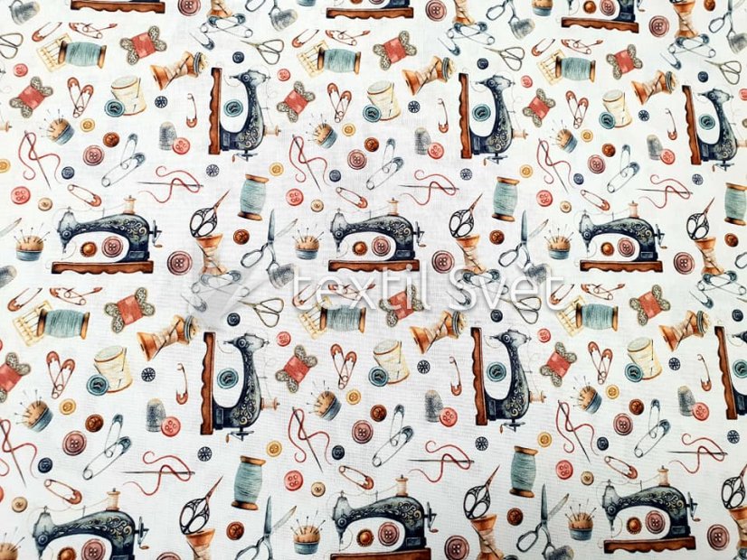 plátna - plátna: šicí stroj