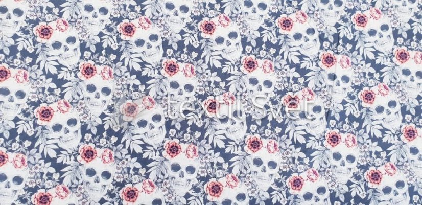 plátna - plátna: lebky, květy plátna - plátna: lebky, květy
